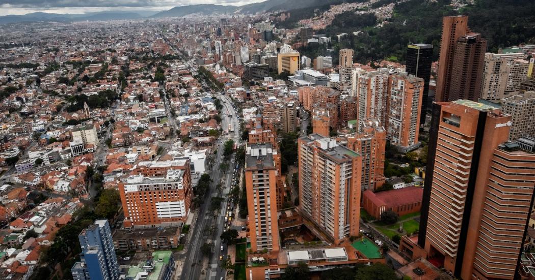 Foto panorámica de Bogotá