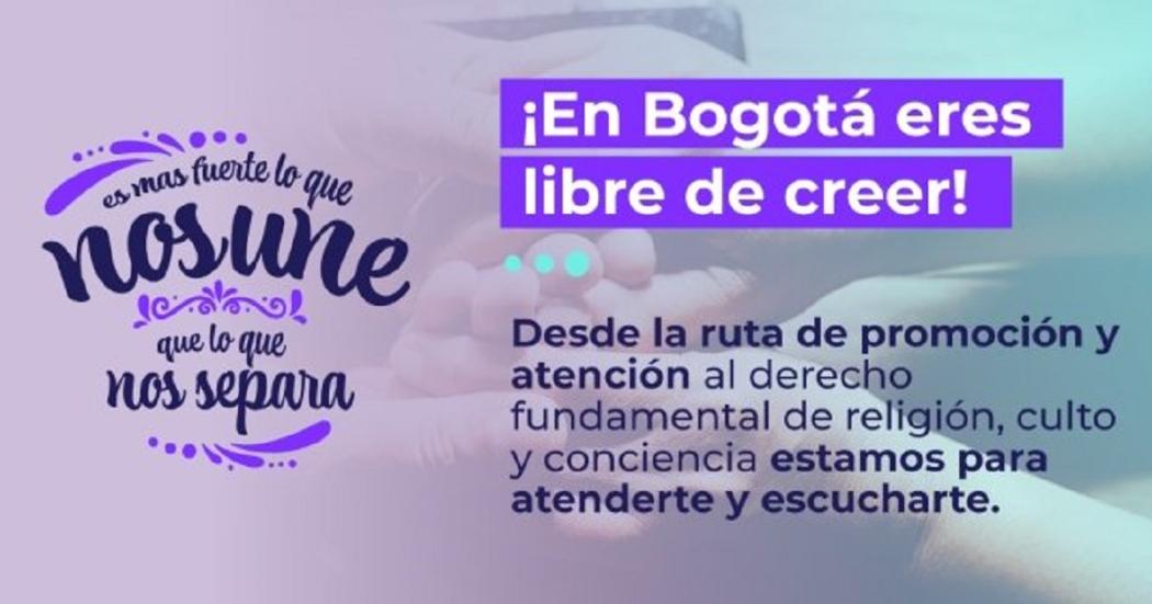 Bogotá tiene Ruta de atención a víctimas de intolerancia religiosa