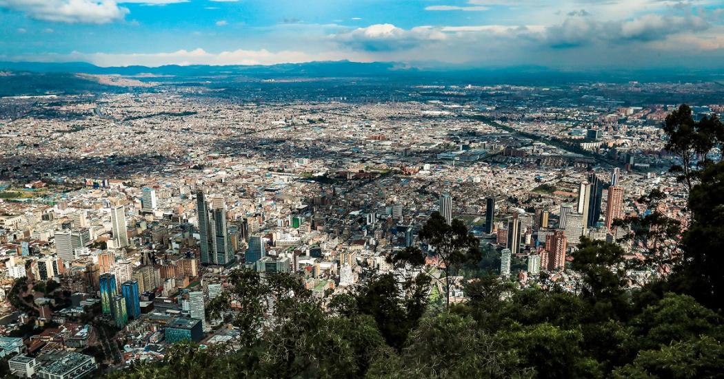 Foto panorámica de Bogotá