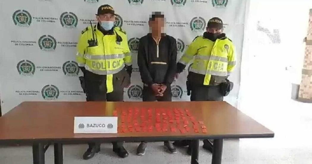 La Policía capturó en B. Unidos a un hombre con 95 papeletas de bazuco