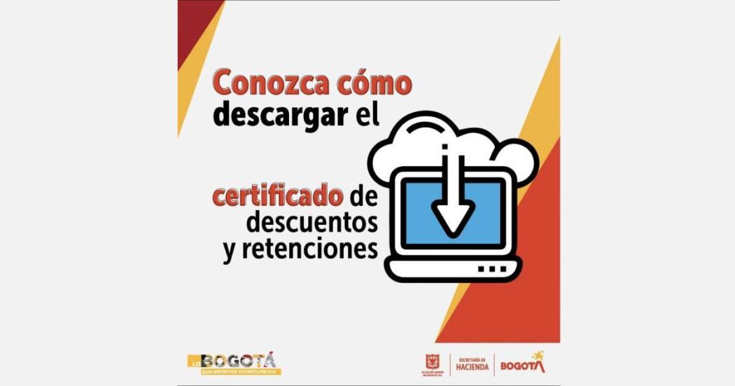 Cómo descargar certificado de descuento y retención declaración renta 