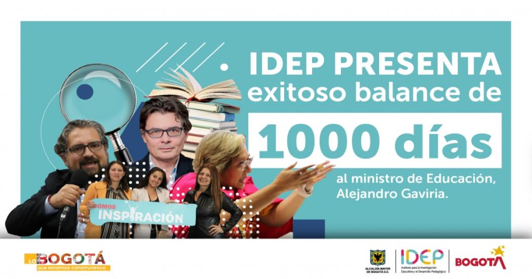 IDEP presentó balance de su trabajo de 1.000 días al Min. de Educación 