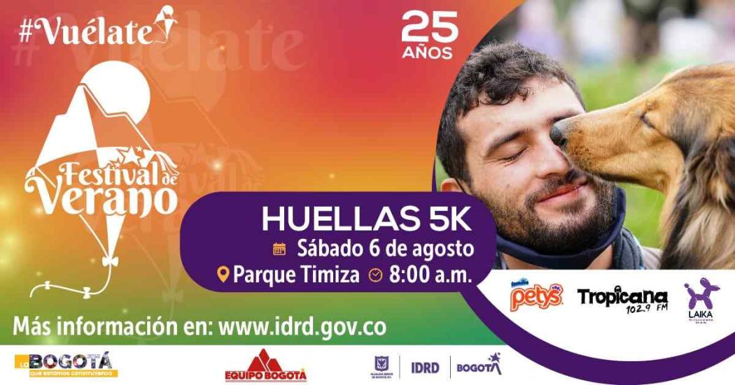 ¡Alista pies y patitas! Celebra el cumple de Bogotá en los '5K' con mascotas 🐾