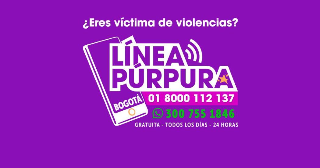 Servicios que ofrece la Línea Púrpura para la atención de mujeres 