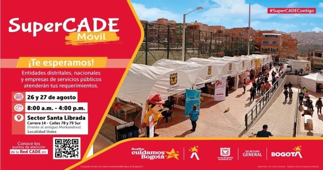 SuperCADE móvil brindará atención y trámites en localidad de Usme