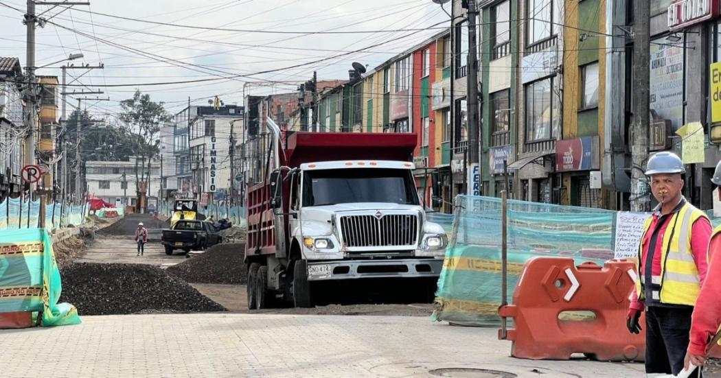 Se reactiva la obra de Calles Comerciales en la localidad de Engativá