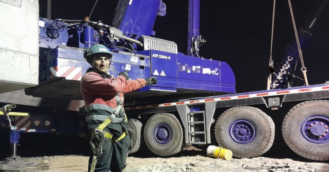 Las jornadas nocturnas en la construcción de la nueva avenida 68 