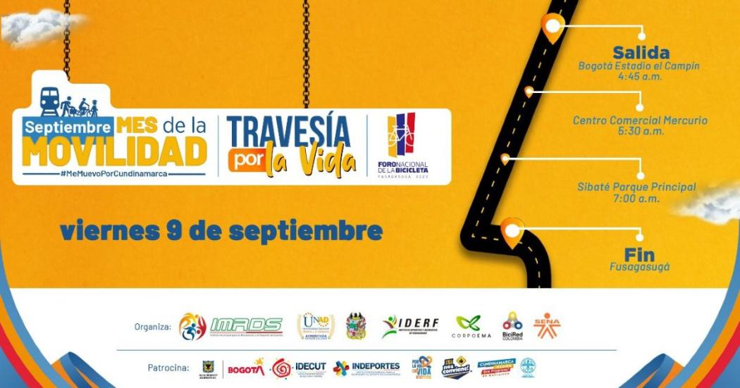 Cómo participar en la 'Travesía Por la Vida', en bici hacia Fusagasugá