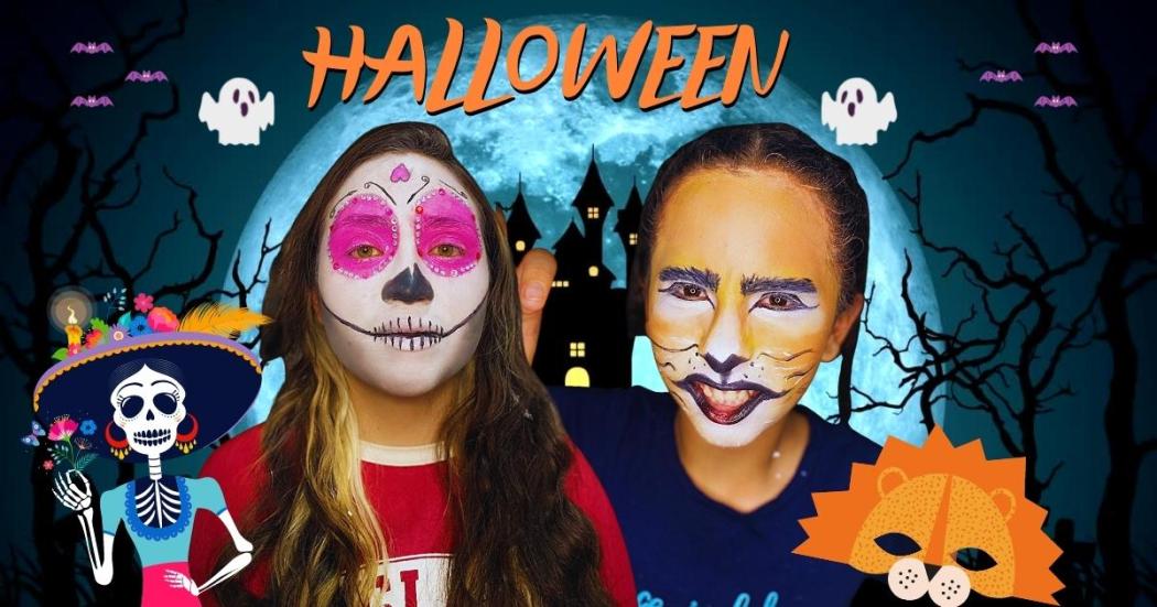 Tutoriales de maquillaje de león y catrina para celebrar Halloween