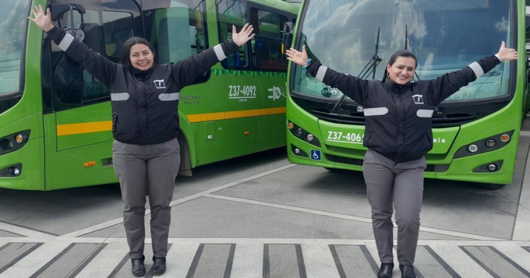 Paullette y Yury trabajan en La Rolita operadora de transporte público