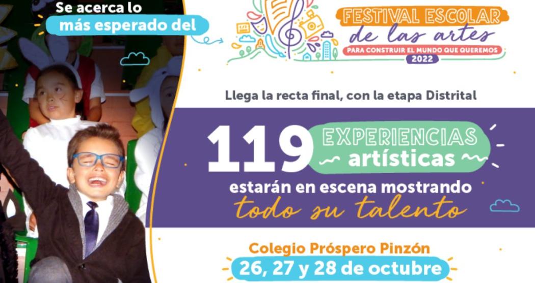 Inicio la recta final del Festival Escolar de las Artes en Bogotá 