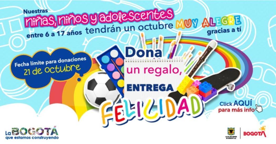 Dona un regalo, entrega felicidad: campaña de Idipron por los niños