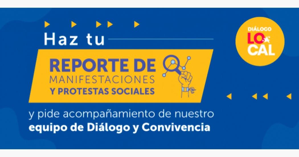 ¿Quieres reportar y solicitar acompañamiento a las manifestaciones ciudadanas?