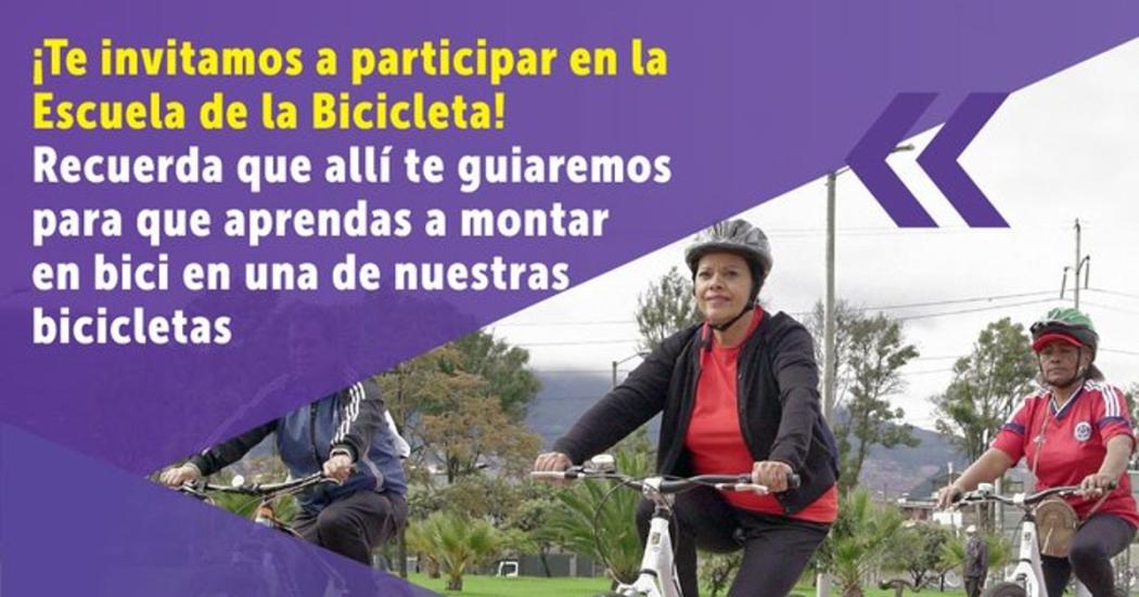 Aprende a montar en bici gratis en Escuela de la Bicicleta de Bogotá