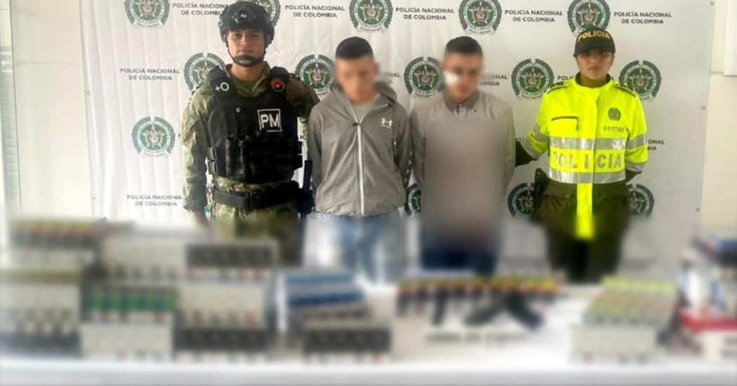 Dos jóvenes fueron detenidos por las autoridades.