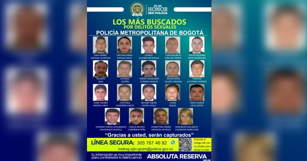 Cartel de los más buscados 