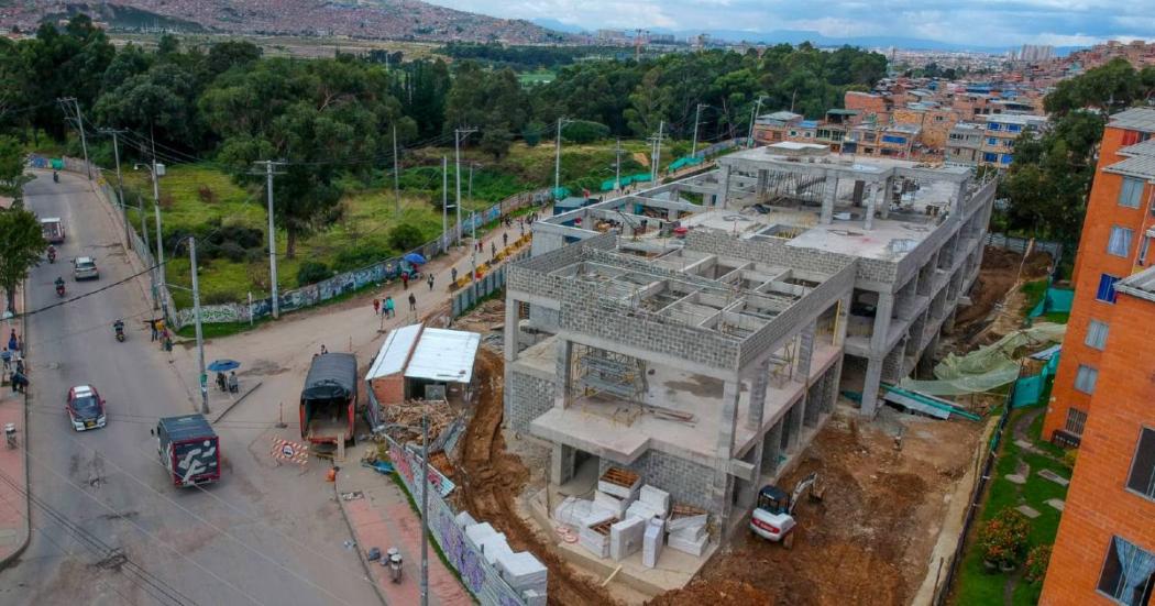 Avance de construcción nuevo Centro de Salud Danubio en localidad Usme