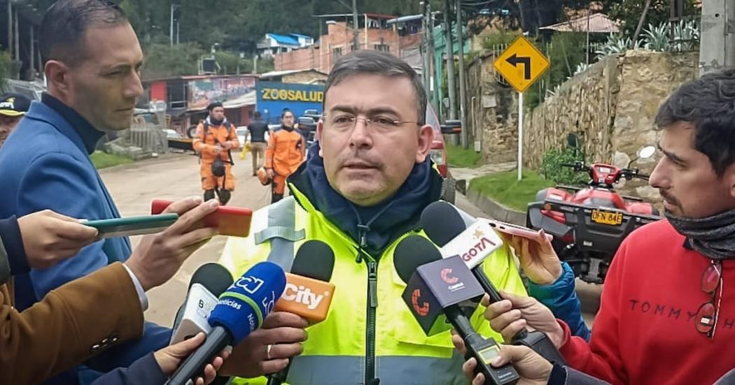 Distrito prioriza búsqueda de desaparecido y apertura de vía La Calera