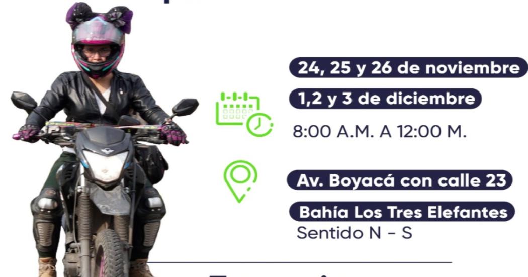 Fechas en noviembre y diciembre del curso gratuito para motociclistas