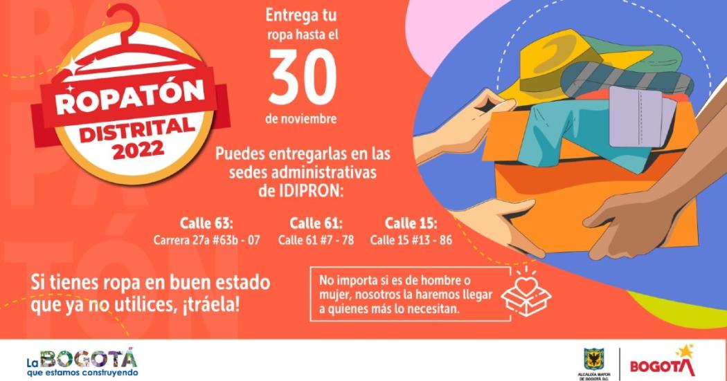 Ropatón 2022 hasta el 30 de noviembre para beneficiarios de Idipron 