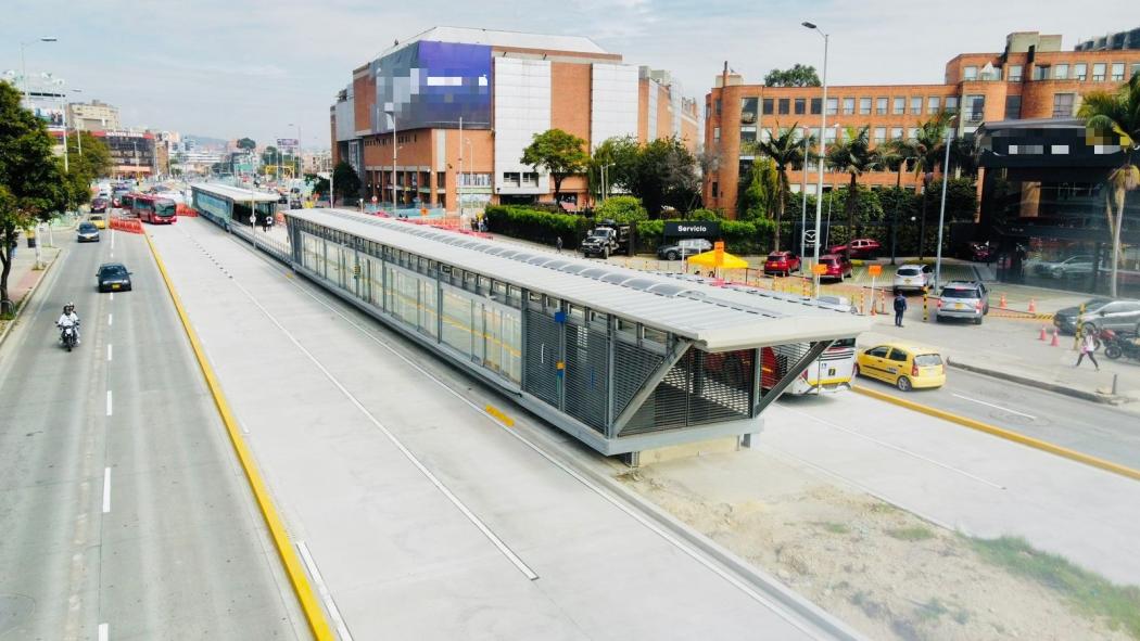 Rutas que operan en la estación de TM de la calle 100 con av. Suba