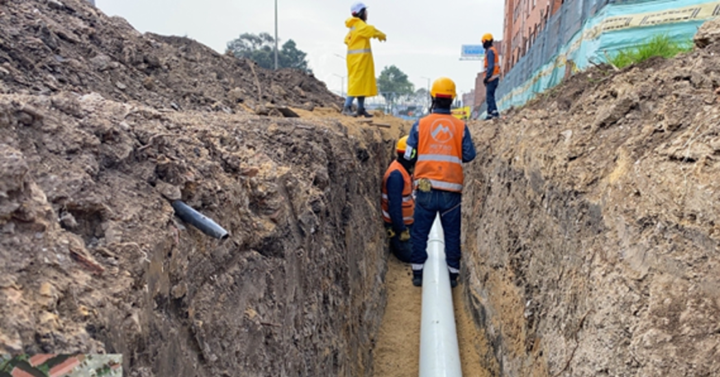 Obras de la linda uno del Metro que actualmente se están construyendo