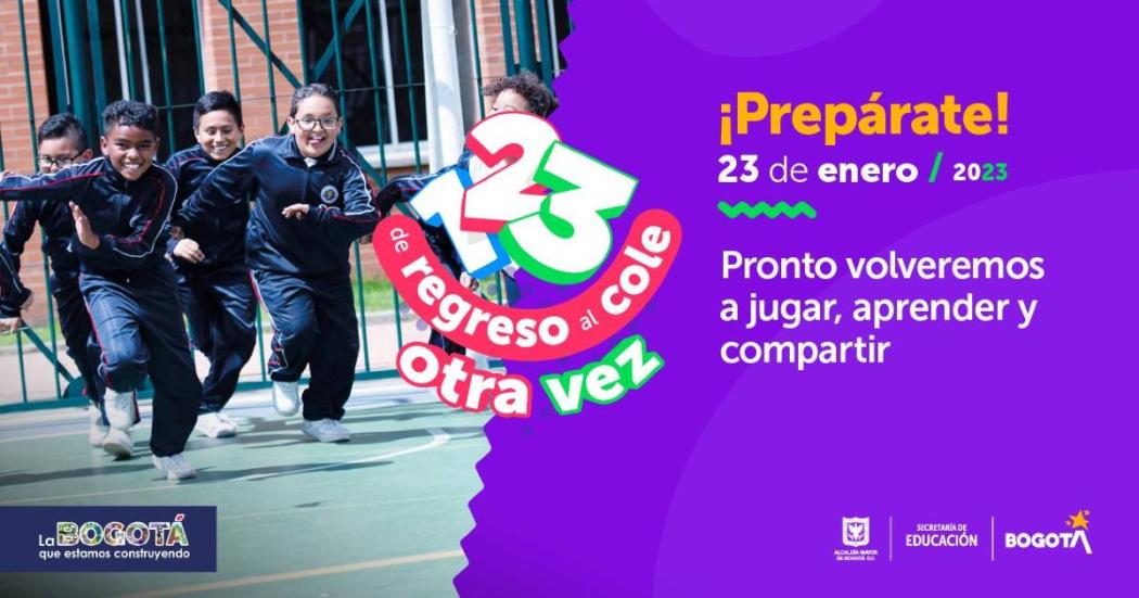 Bogotá prepara jornada de regreso a clases en colegios distritales 