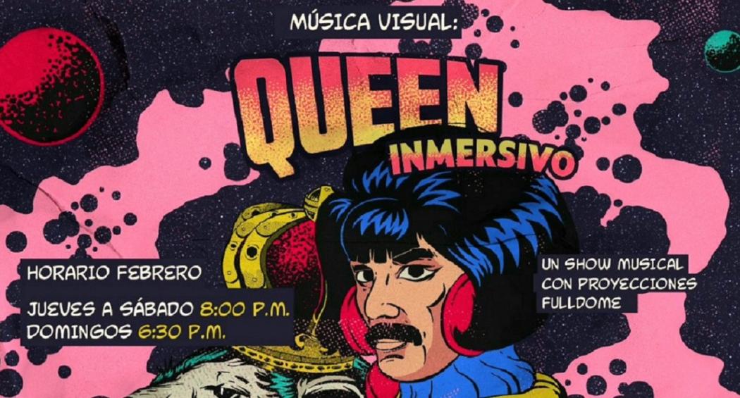 'Música visual: Queen inmersivo' en el Planetario de Bogotá 2023 