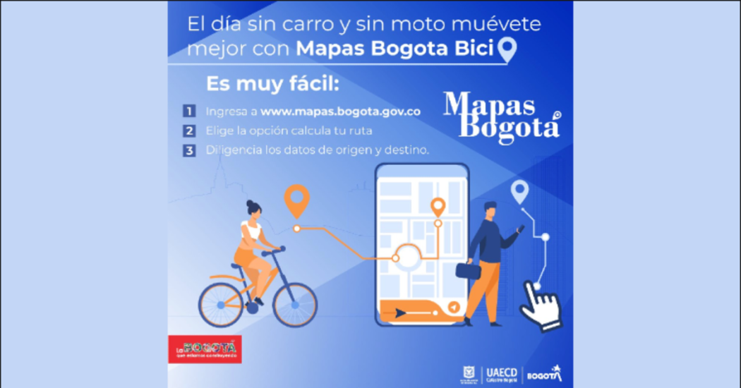 Cómo ver las rutas para recorrer en bicicleta en la app Mapas Bogotá 