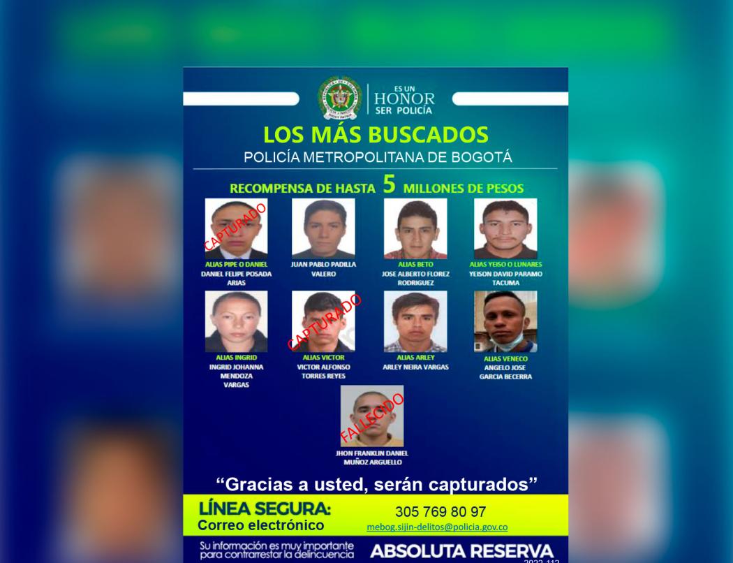 5 hombres y una mujer son buscados por tráfico de estupefacientes