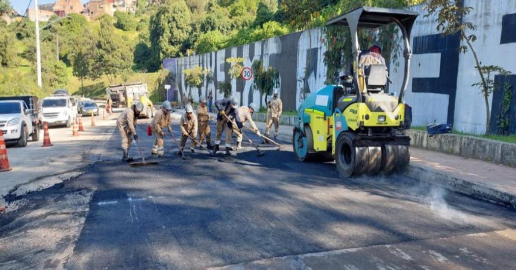 Avanzan los trabajos para nivelar calzada en la Avenida Circunvalar