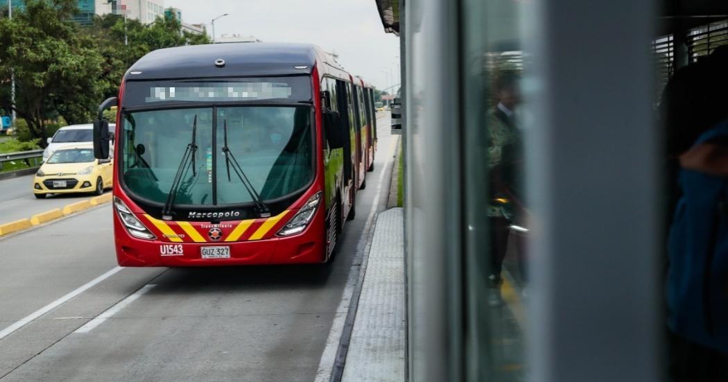 Cierre de calzada de TransMilenio en Autopista Norte con av. calle 134