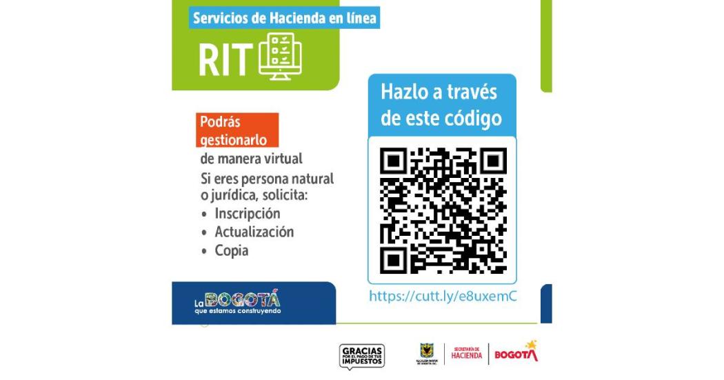 Cómo solicitar el RIT primera vez o por novedades en línea Hacienda. 