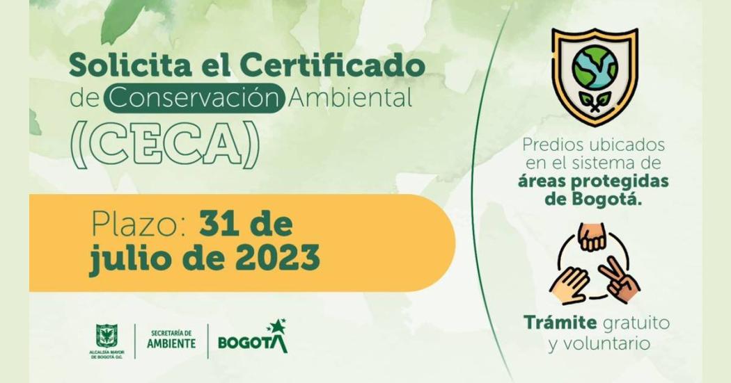 Cómo obtener el certificado de estado de conservación ambiental Bogotá