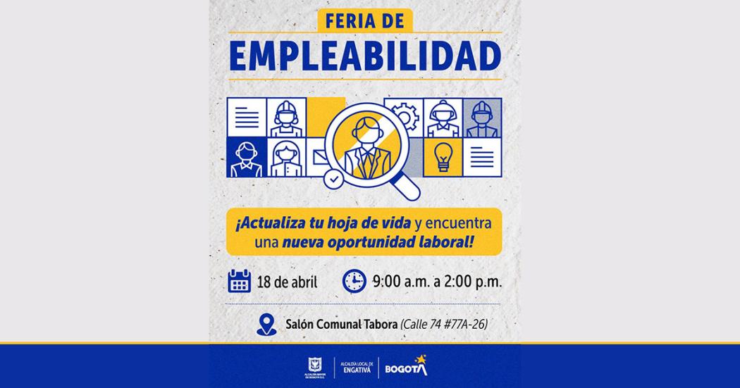 ¡Alista tu hoja de vida! Feria de empleo este martes 18 en Engativá