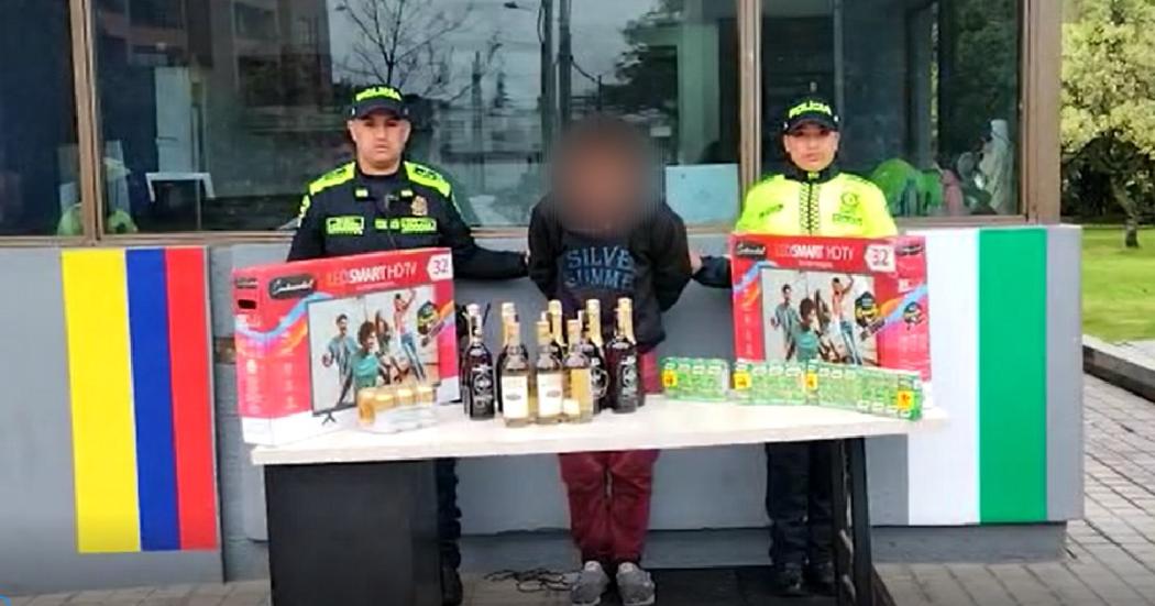 Cayó hurtando televisores de un supermercado en Suba ¡Fue capturado!