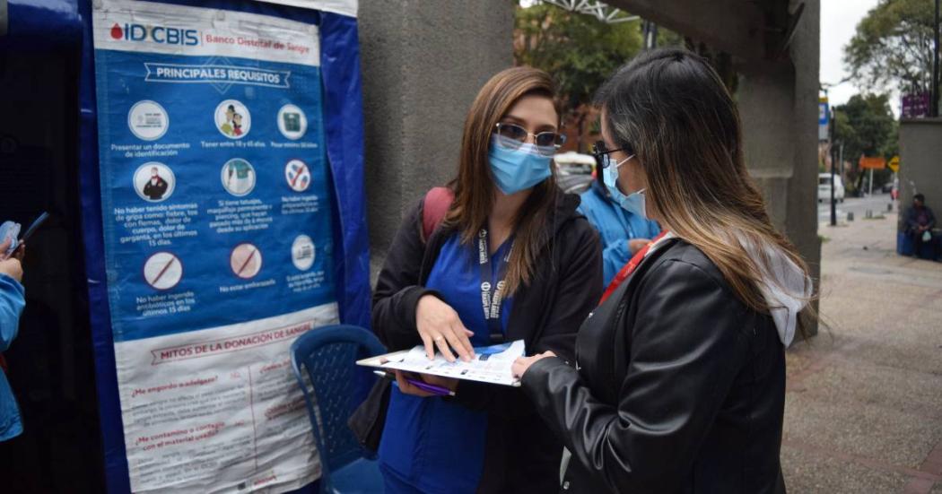 Puntos de donación de sangre en Bogotá del 11 al 13 de abril de 2023