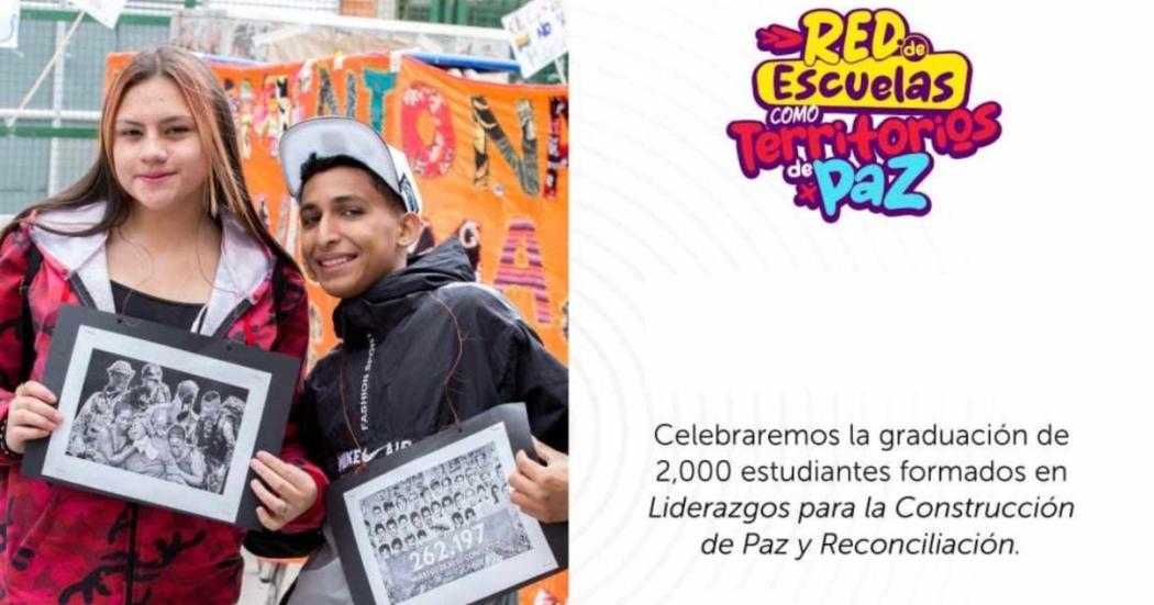 Alumnos de Bogotá se dan cita para graduarse como líderes de paz 