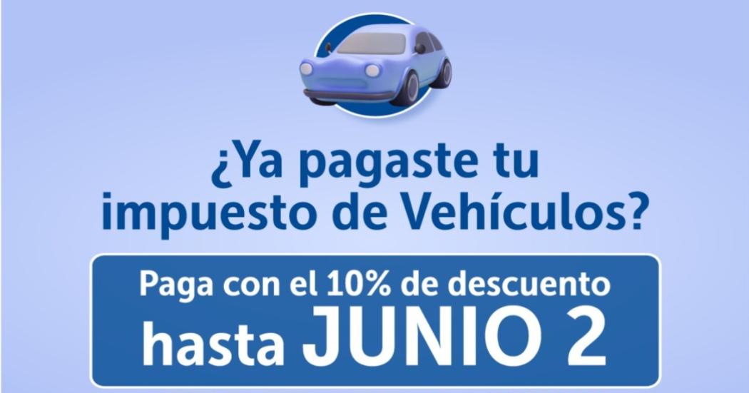 Impuesto de vehículos: 10% de descuento pagando antes del 2 junio