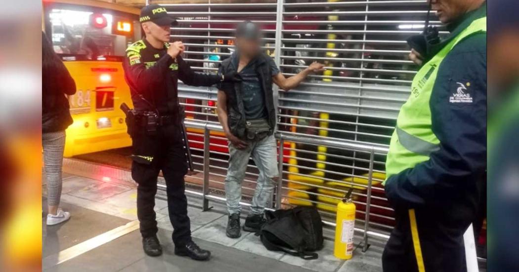 Desmantelan red de hurto de extintores en TransMilenio ¡Los revendían!