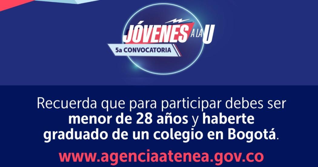 ¡Queda un poco más de una semana para te inscribas a Jóvenes a la U en Bogotá!