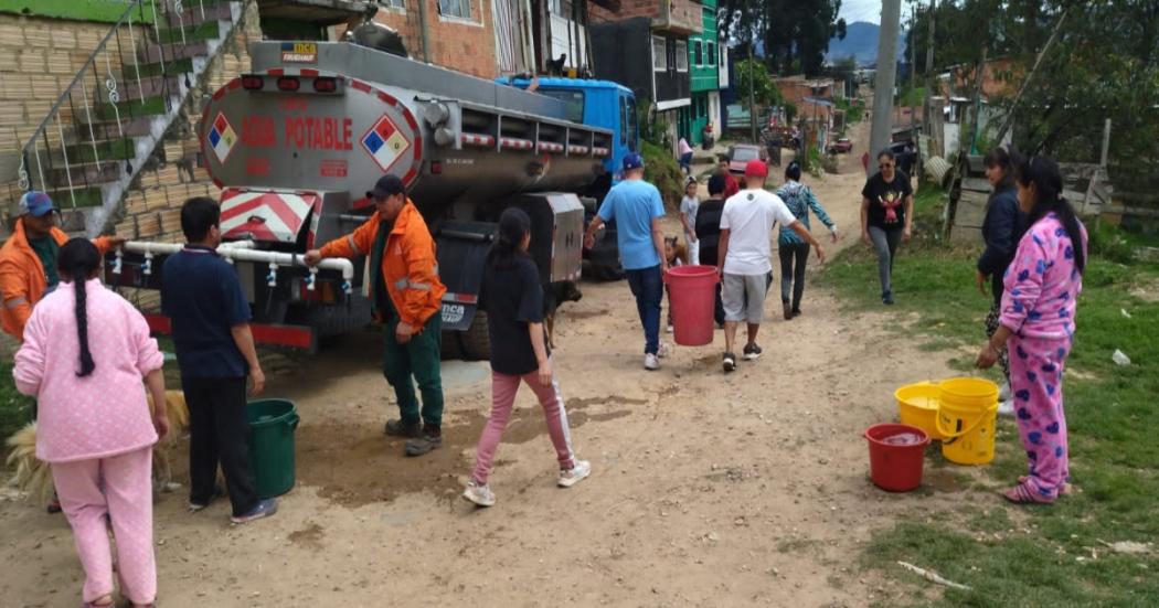 Cortes de agua en barrios El Balcón, La Roca y El Rocío de Santa Fe