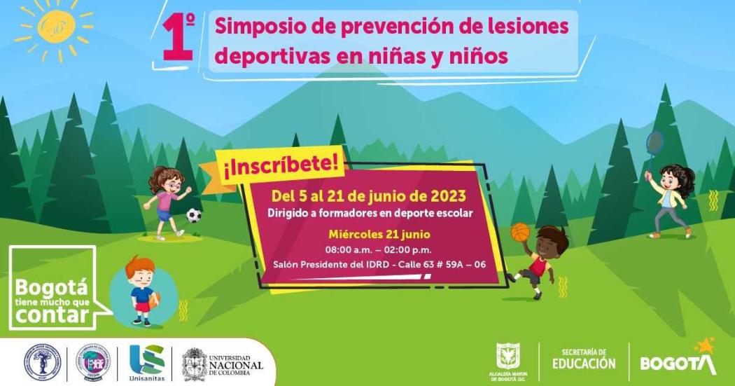 Inscripciones para el primer simposio de lesiones deportivas en niños 