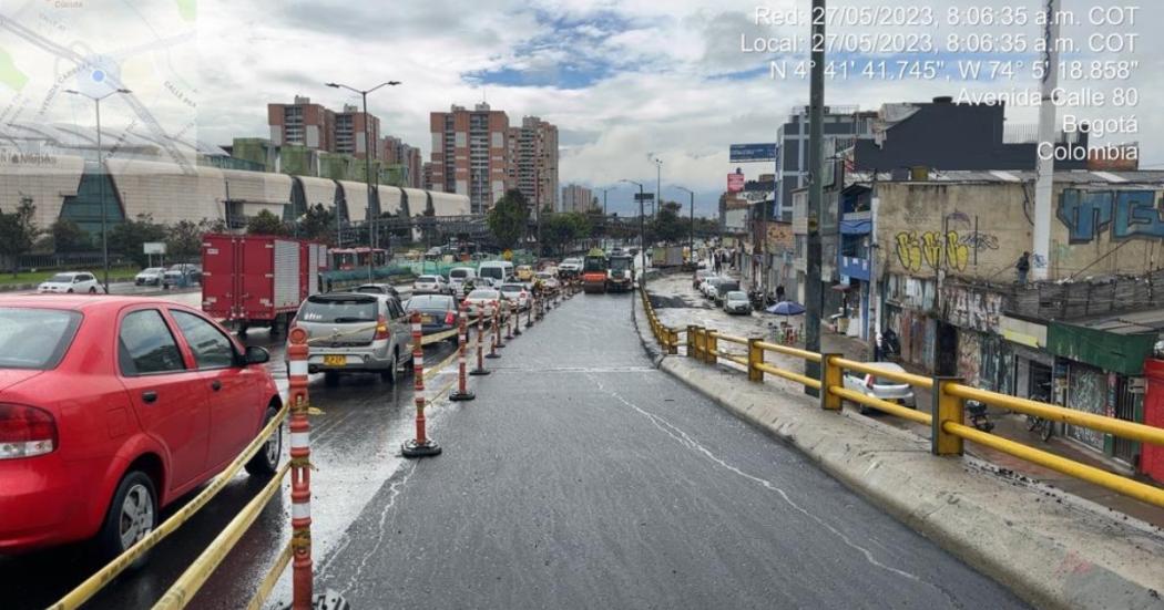 Obras de conservación en puente de la calle 80 con avenida Boyacá