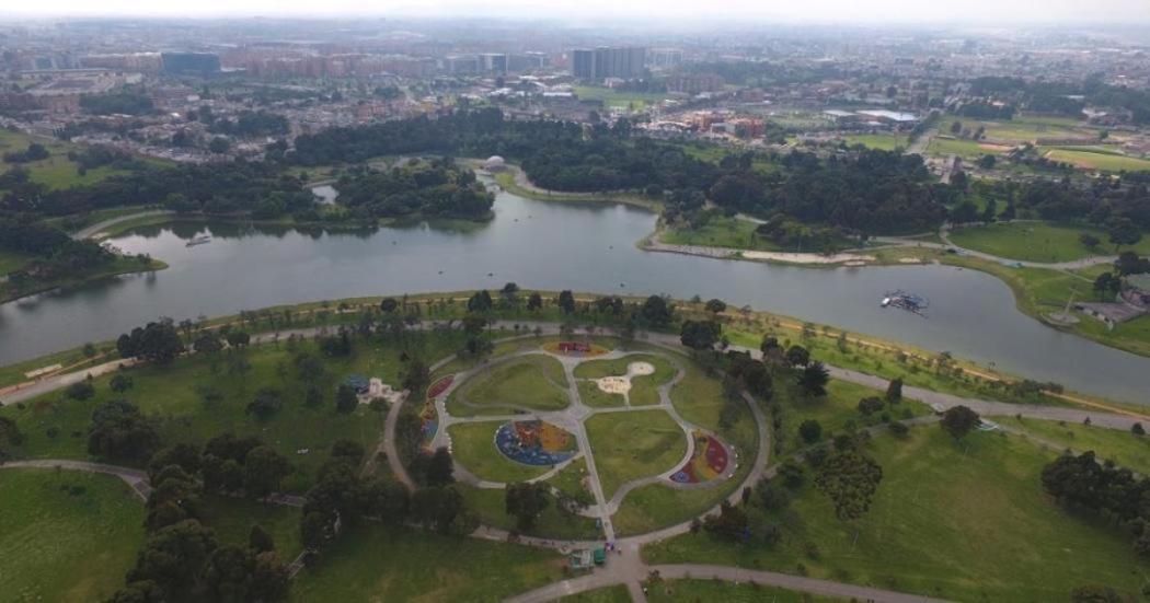 Vista aerea del parque Simon Bolivar