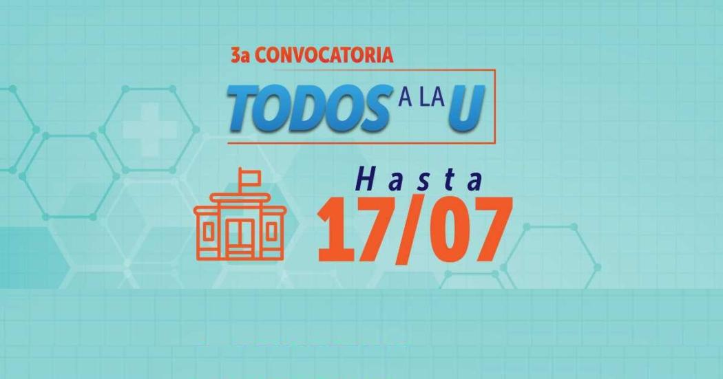 Programas y universidades de la tercera convocatoria Todos a la U 