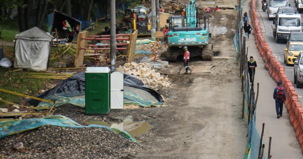 Cierre total de la bocacalle de la calle 78 con avenida carrera 68