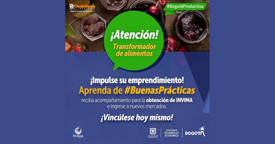 Cómo inscribirse para participar en Bogotá Corazón Agroalimentario 