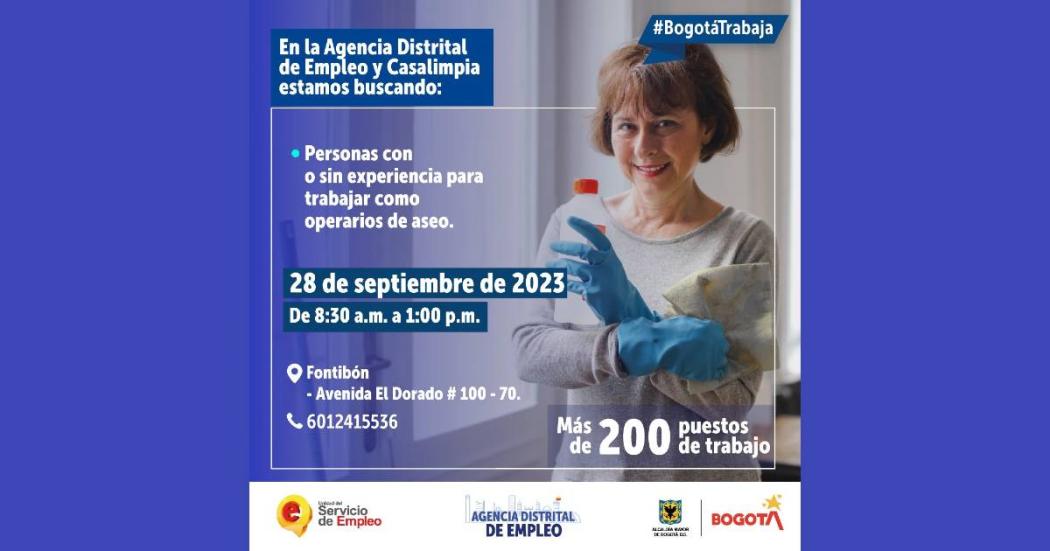 Feria de empleo en Engativá este 25 de septiembre de 2023