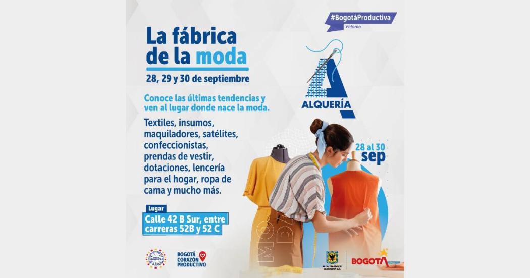 Fábrica de la moda en el barrio La Alquería del 28 al 39 septiembre 